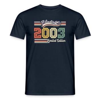 Cadeau D'anniversaire 2003 Génial Depuis 2003 vint - T-shirt homme - marine - Devant - AI Model Male 178 light (178cm)