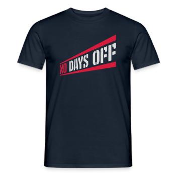 pas de jours de congé devis - T-shirt homme - marine - Devant - AI Model Male 178 light (178cm)