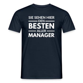 Sie sehen hier den Besten aller Manager - Männer T-Shirt - Navy - Vorne - AI Model Male 178 light (178cm)