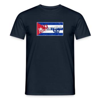 Salsa 123 567 Kuba Flagge - Männer T-Shirt - Navy - Vorne - AI Model Male 178 light (178cm)