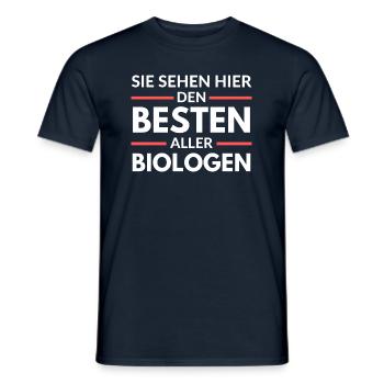 Sie sehen hier den Besten aller Biologen - Männer T-Shirt - Navy - Vorne - AI Model Male 178 light (178cm)
