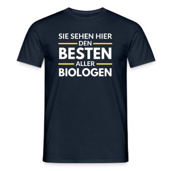 Sie sehen hier den Besten aller Biologen - Männer T-Shirt - Navy - Vorne - AI Model Male 178 light (178cm)