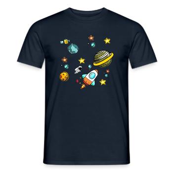 univers - T-shirt homme - marine - Devant - AI Model Male 178 light (178cm)