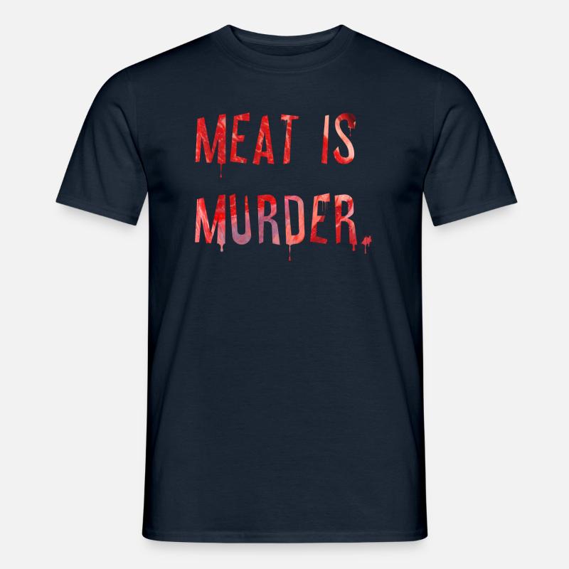 Fleisch ist Mord - Männer T-Shirt - Navy