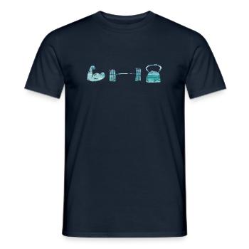 Gym - T-shirt homme - marine - Devant - AI Model Male 178 light (178cm)