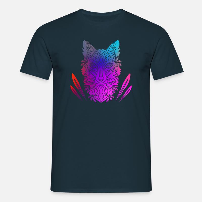 Fuchs - Männer T-Shirt - Navy