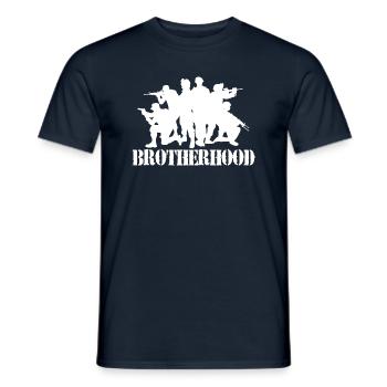 Soldiers Military Combat Bundeswehr Camaraderie - Men's T-Shirt - navy - Front - AI Model Male 178 light (178cm)