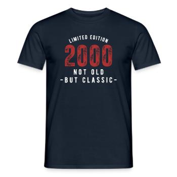 Limited Edition 2000 - not old but classic - Men's T-Shirt - navy - Front - AI Model Male 178 light (178cm)
