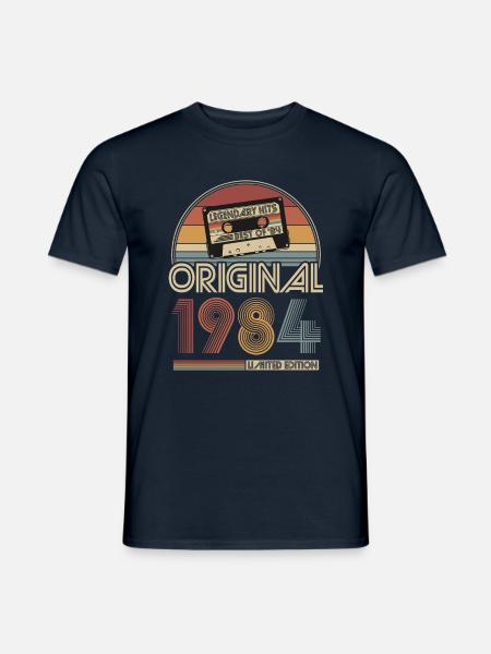 1984 Vintage Anniversaire Rétro Cadeau - T-shirt homme - marine