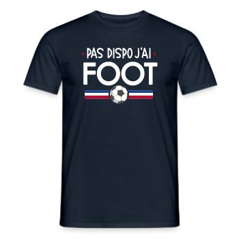 J'ai Foot - T-shirt homme - marine - Devant - AI Model Male 178 light (178cm)
