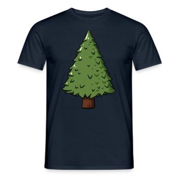 Fir Tree Tree Forester Gift Idea - Men's T-Shirt - navy - Front - AI Model Male 178 light (178cm)