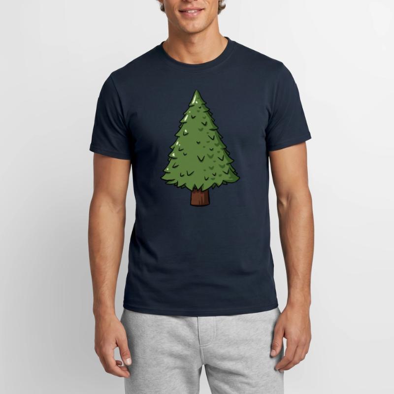 Fir Tree Tree Forester Gift Idea Men's T-Shirt