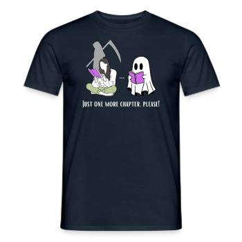 Just one more chapter, please! - Männer T-Shirt - Navy - Vorne - AI Model Male 178 light (178cm)