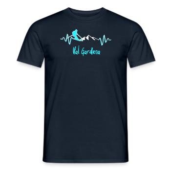 Ski Val Gardena - T-shirt homme - marine - Devant - AI Model Male 178 light (178cm)
