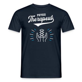 Physio Therapeut Physiotherapie Dankeschön Masseur - Männer T-Shirt - Navy - Vorne - AI Model Male 178 light (178cm)
