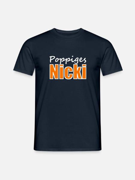 Nicki - poppig - ostdeutsch - Männer T-Shirt - Navy