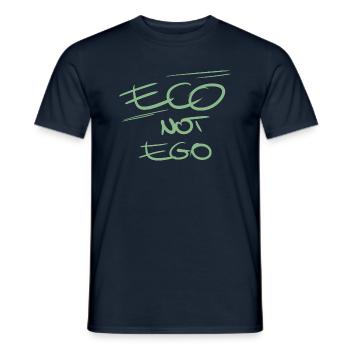 Conservation Environmental Protection Green Discreet Art Demo - Men's T-Shirt - navy - Front - AI Model Male 178 light (178cm)