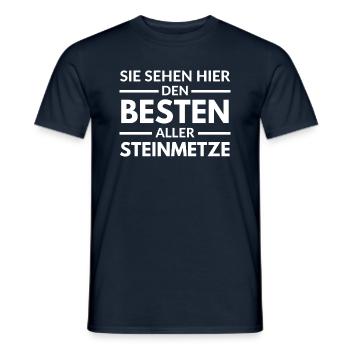 Sie sehen hier den Besten aller Steinmetze - Männer T-Shirt - Navy - Vorne - AI Model Male 178 light (178cm)