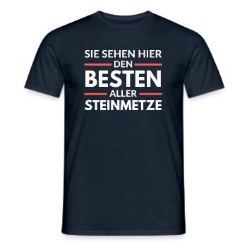 Sie sehen hier den Besten aller Steinmetze - Männer T-Shirt - Navy - Vorne - AI Model Male 178 light (178cm)