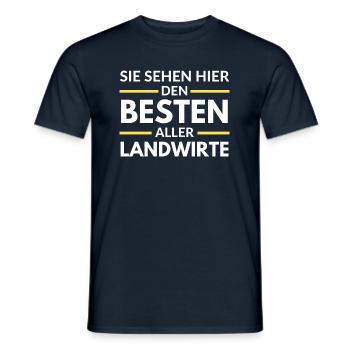 Sie sehen hier den Besten aller Landwirte - Männer T-Shirt - Navy - Vorne - AI Model Male 178 light (178cm)
