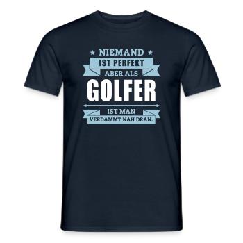 Funshirt Golfer - Männer T-Shirt - Navy - Vorne - AI Model Male 178 light (178cm)