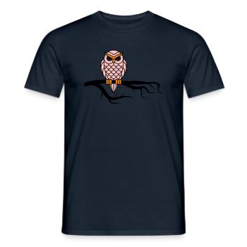 Noctambule 02 - T-shirt homme - marine - Devant - AI Model Male 178 light (178cm)