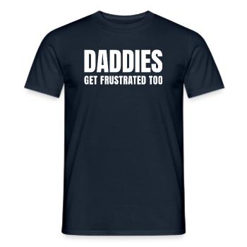 Les papas sont frustrés aussi - T-shirt homme - marine - Devant - AI Model Male 178 light (178cm)