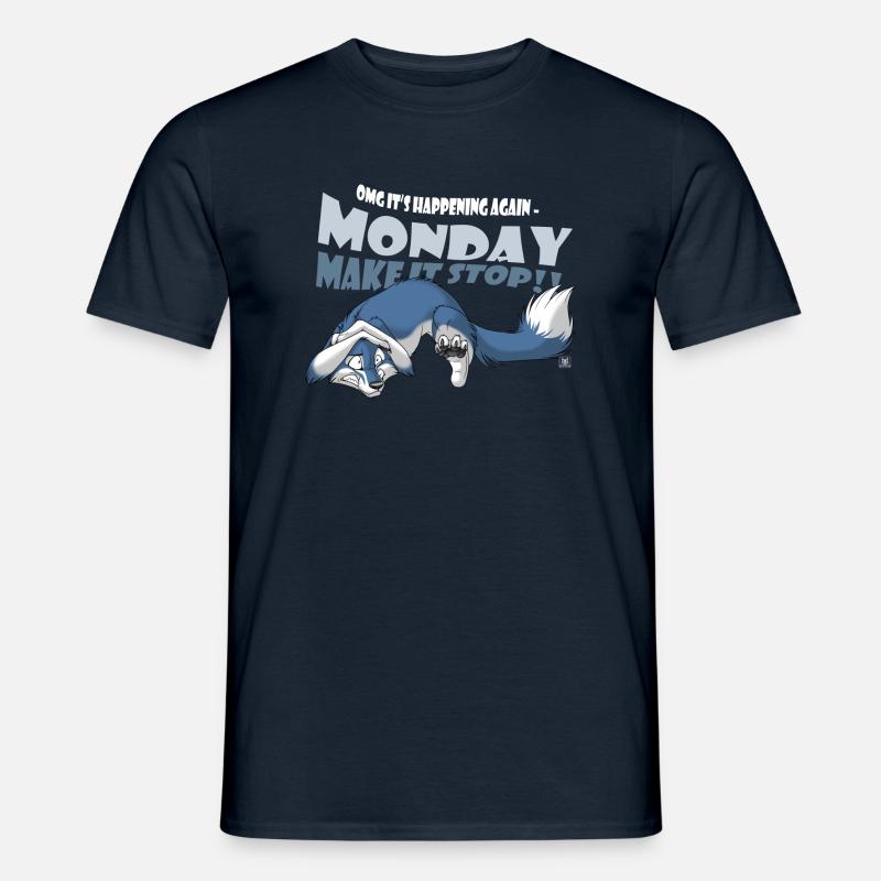 Monday - Make it Stop - Männer T-Shirt - Navy