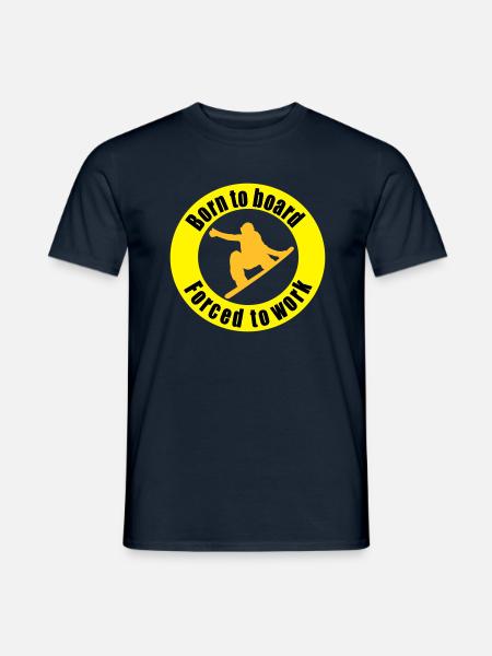 snowboard - T-shirt homme - marine