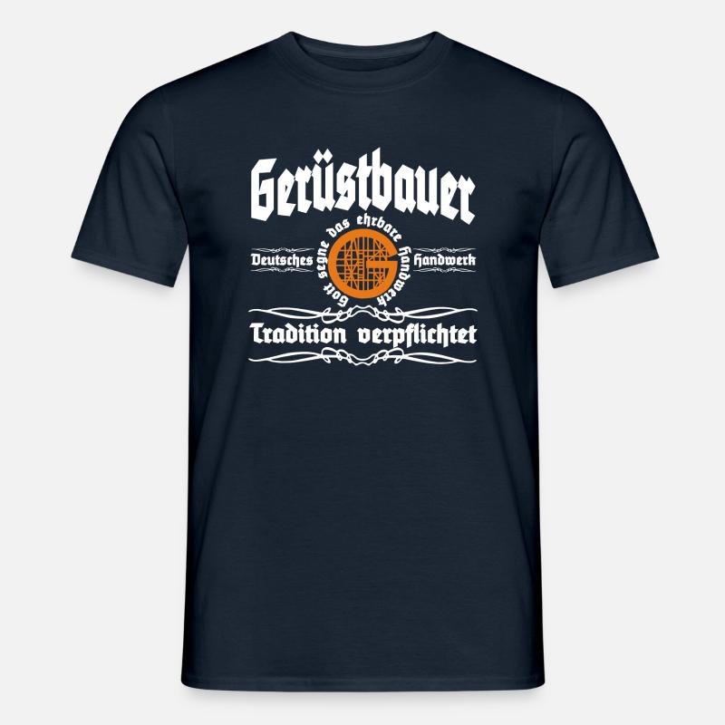 Gerüstbauer Handwer + Tradition - Männer T-Shirt - Navy