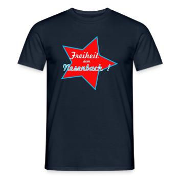 Stuttgart Nesenbach Freiheit! - Männer T-Shirt - Navy - Vorne - AI Model Male 178 light (178cm)