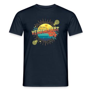 Urlaub 2022 Sommer Sommerurlaub Strandurlaub - Männer T-Shirt - Navy - Vorne - AI Model Male 178 light (178cm)