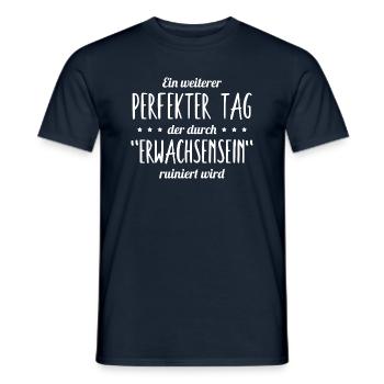 Bürojob Bürohumor Büro erwachsen adulting Sprüche - Männer T-Shirt - Navy - Vorne - AI Model Male 178 light (178cm)