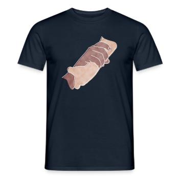 "Helping Hands", Boho Line Art Design, Series Hands - Men's T-Shirt - navy - Front - AI Model Male 178 light (178cm)
