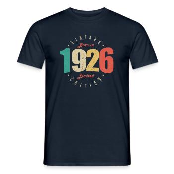1926 Vintage Retro Anniversary Gift 1926 - Men's T-Shirt - navy - Front - AI Model Male 178 light (178cm)