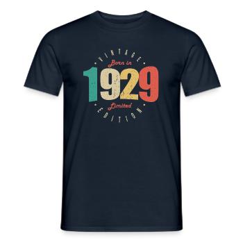 1929 Vintage Retro Birthday Gift 1929 - Men's T-Shirt - navy - Front - AI Model Male 178 light (178cm)