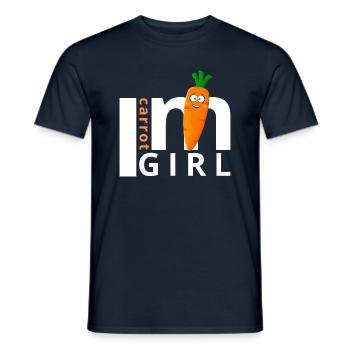 I'm a Carrot Girl! Come on Jannik, Number One - Men's T-Shirt - navy - Front - AI Model Male 178 light (178cm)