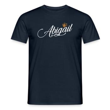 Abigail Custom Name für Frauen Kinder Kleinkinder - - Männer T-Shirt - Navy - Vorne - AI Model Male 178 light (178cm)