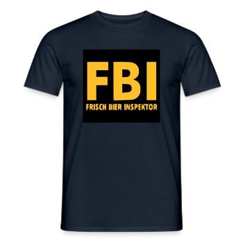 FBI - Männer T-Shirt - Navy - Vorne - AI Model Male 178 light (178cm)