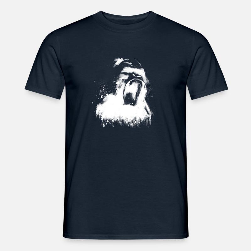 Gorilla - Männer T-Shirt - Navy