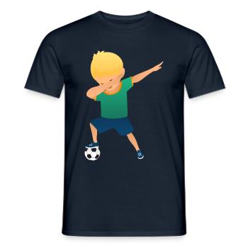 Soccer Boy Dab Dance - T-shirt homme - marine - Devant - AI Model Male 178 light (178cm)