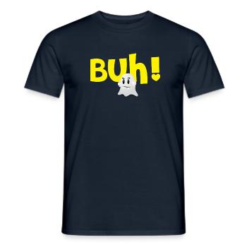 Buh ghost - Men's T-Shirt - navy - Front - AI Model Male 178 light (178cm)