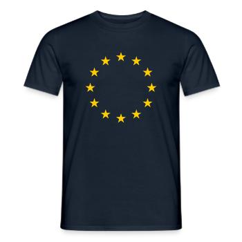 European Union - Men's T-Shirt - navy - Front - AI Model Male 178 light (178cm)