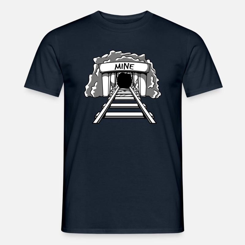 Bergbau Mine Eingang - Männer T-Shirt - Navy