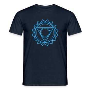 Vishuddha - T-shirt homme - marine - Devant - AI Model Male 178 light (178cm)