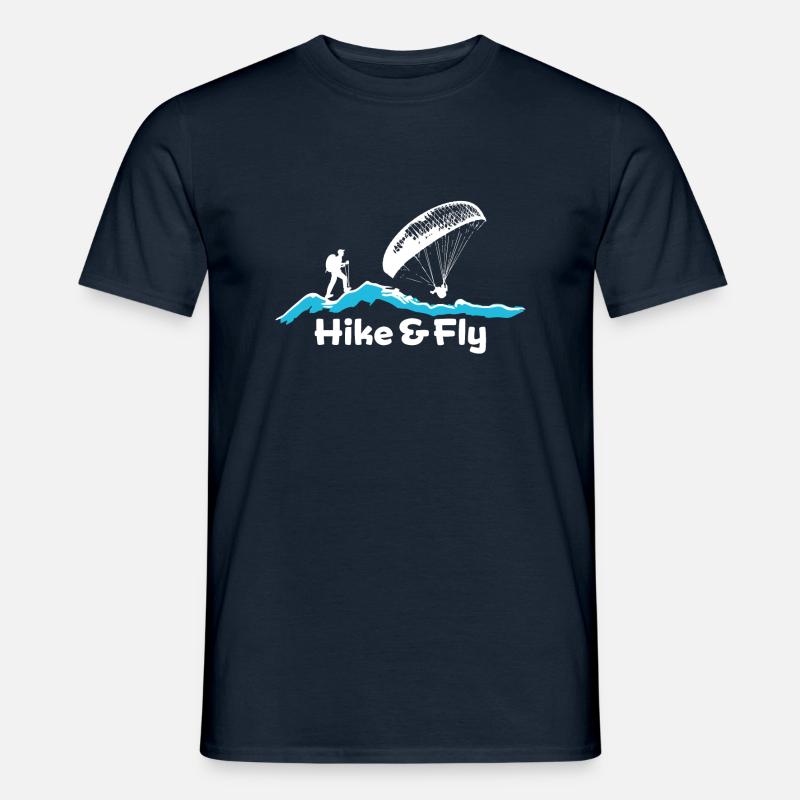hike fly001 - Männer T-Shirt - Navy