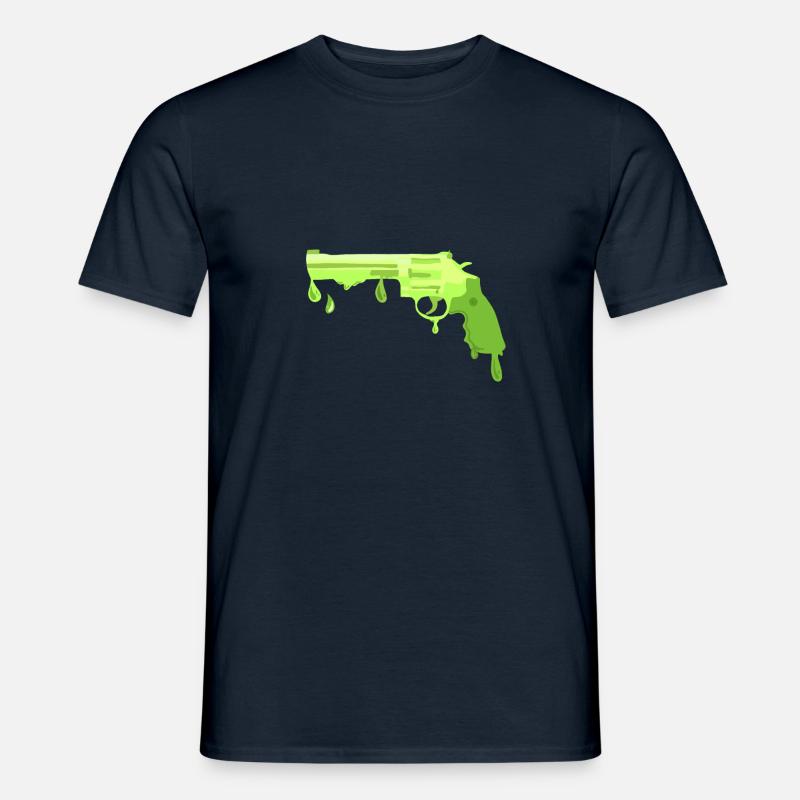 DripDrop Revolver - Männer T-Shirt - Navy