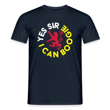Ecosse Oui Monsieur, je peux Boogie - T-shirt homme - marine - Devant - AI Model Male 178 light (178cm)