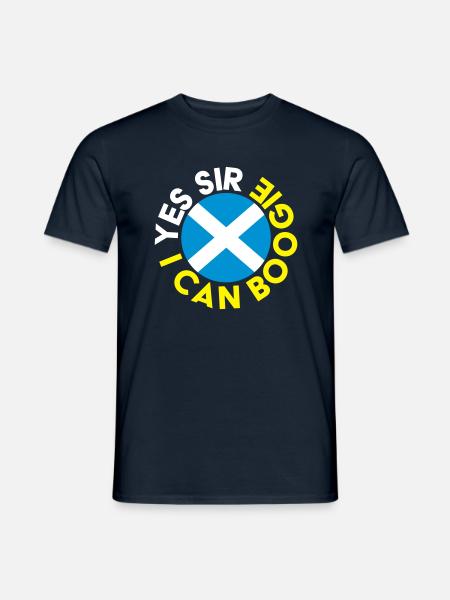 Scotland Yes Sir, I Can Boogie - Saltire - Men's T-Shirt - navy