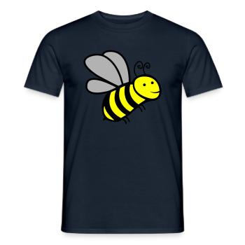 biene - Männer T-Shirt - Navy - Vorne - AI Model Male 178 light (178cm)